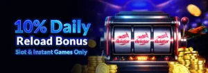 NEP9 10% Daily Reload Bonus for Slots and Instant Games